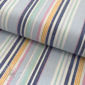 Puuvillakangas YARN DYED Sea stripe blue