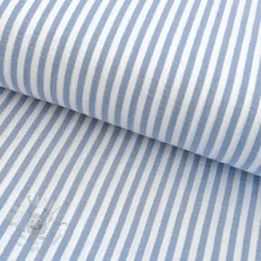 Kaksinkertainen harsokangas/musliini YARN DYED Summer stripe blue