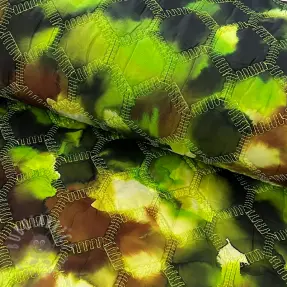 Tikattu kangas Aquarel nature gradini green