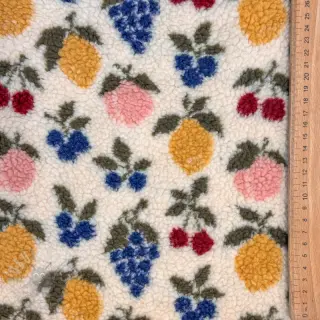 Päällystakkikangas TEDDY JACQUARD Pretty mix design E