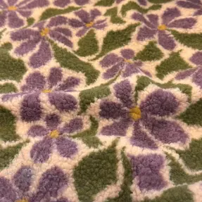 Päällystakkikangas TEDDY JACQUARD Pretty mix design B