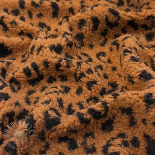 Päällystakkikangas TEDDY Panther love brown