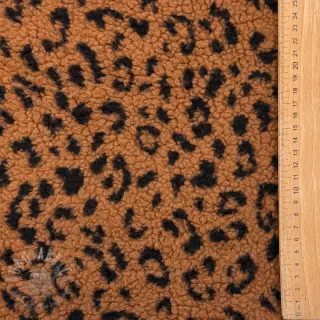 Päällystakkikangas TEDDY Panther love brown