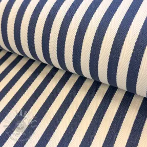 Sisustuskangas Herringbone striped jeans