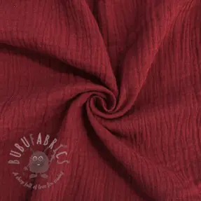 Kaksinkertainen harsokangas/musliini bordeaux