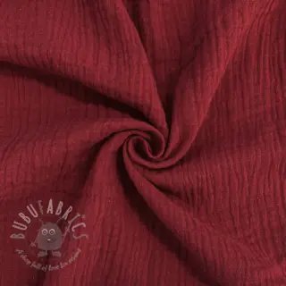 Kaksinkertainen harsokangas/musliini bordeaux