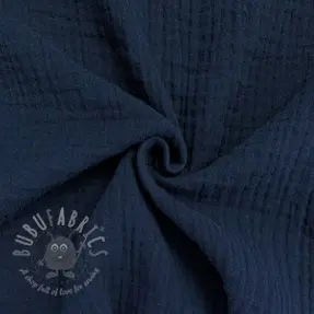 Kaksinkertainen harsokangas/musliini navy