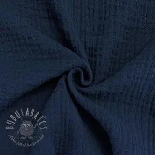 Kaksinkertainen harsokangas/musliini navy