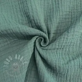 Kaksinkertainen harsokangas/musliini green