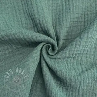 Kaksinkertainen harsokangas/musliini green