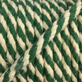 Puuvillanyöri 5 mm green ecru