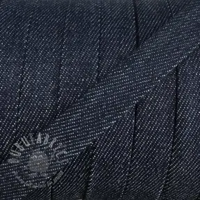 Puuvillanyöri litteä 15 mm Denim navy