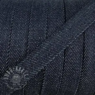 Puuvillanyöri litteä 15 mm Denim navy