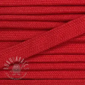 Puuvillanyöri litteä 13 mm punainen