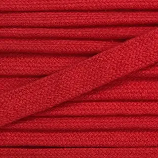 Bavlnená šnúra plochá 13 mm červená