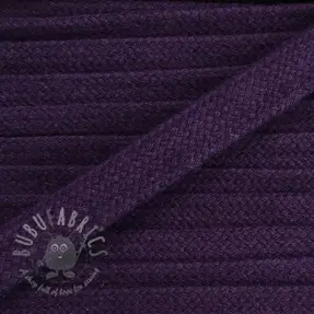 Puuvillanyöri litteä 13 mm violetti