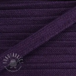 Puuvillanyöri litteä 13 mm violetti