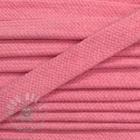 Puuvillanyöri litteä 13 mm vaaleanpunainen