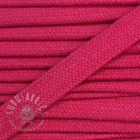 Puuvillanyöri litteä 13 mm tummanpunainen