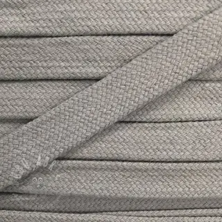 Puuvillanyöri litteä 13 mm vaaleanharmaa