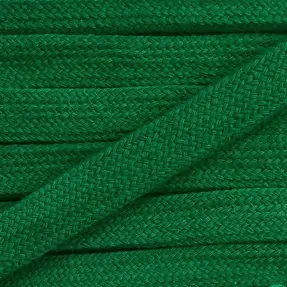 Bavlnená šnúra plochá 13 mm zelená tmavá