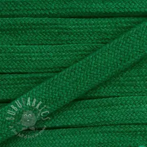 Puuvillanyöri litteä 13 mm tummanvihreä