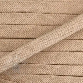 Puuvillanyöri litteä 15 mm beige