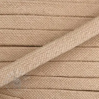 Puuvillanyöri litteä 15 mm beige
