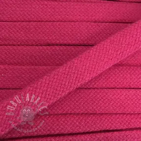 Puuvillanyöri litteä 15 mm fuchsia