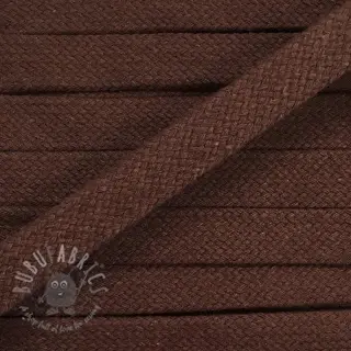 Puuvillanyöri litteä 15 mm choco