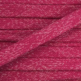 Bavlnená šnúra plochá 15 mm melange fuchsia