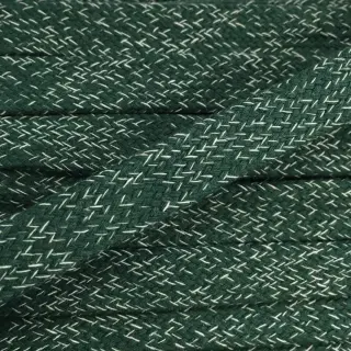 Bavlnená šnúra plochá 15 mm melange green