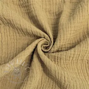 Kaksinkertainen harsokangas/musliini beige ORGANIC
