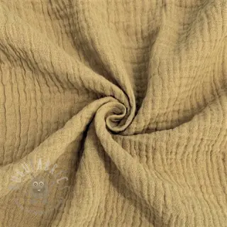 Kaksinkertainen harsokangas/musliini beige ORGANIC