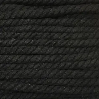 Bavlnená šnúra točená 12 mm čierna