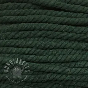 Puuvillanyöri kierretty 12 mm tummanvihreä