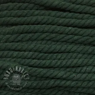 Puuvillanyöri kierretty 12 mm tummanvihreä
