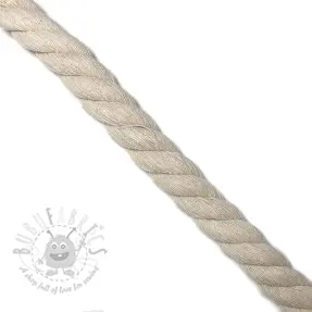 Puuvillanyöri kierretty 2,5 cm cream