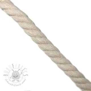 Puuvillanyöri kierretty 2,5 cm cream
