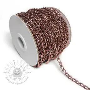 Metalliketju 5 mm old pink