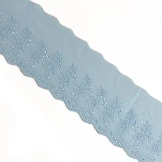 Krajka Double flower light blue
