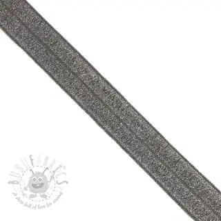 Reunustuskuminauha glitter 20 mm anthracite