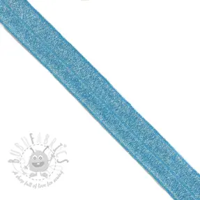 Reunustuskuminauha glitter 20 mm blue