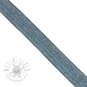 Reunustuskuminauha glitter 20 mm dark blue