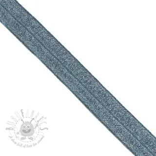 Reunustuskuminauha glitter 20 mm dark blue