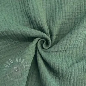Kaksinkertainen harsokangas/musliini green ORGANIC