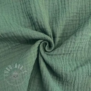 Kaksinkertainen harsokangas/musliini green ORGANIC