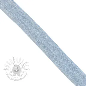 Reunustuskuminauha glitter 20 mm light blue