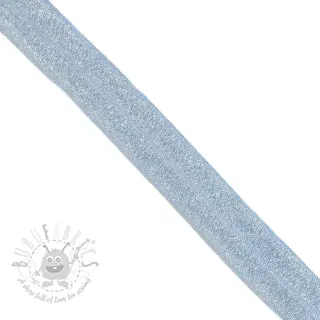 Reunustuskuminauha glitter 20 mm light blue