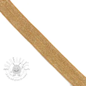 Reunustuskuminauha glitter 20 mm ochre